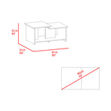 Mesa de Centro Wema Cartagena 89.3x41.6cm Rectangular y con Compartimientos - MESAS DE CENTRO | Bylmo