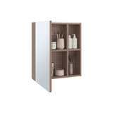 Gabinete de Baño Labelle Avellana 45x49.7cm Cuadrado con Espejo y con Tres Entrepaños - GABINETES DE BANHO | Bylmo