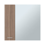 Gabinete de Baño Barcelona Avellana 60x60cm Cuadrado con Espejo y con Dos Entrepaños - GABINETES DE BANHO | Bylmo