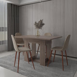 Comedor Volterra Avellana 120x74.05cm Rectangular de Cuatro Puestos y sin Sillas - COMEDORES | Bylmo