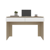 Escritorio Acre Cartagena y Blanco 120.2x75cm Con Dos Cajones - ESCRITORIOS | Bylmo