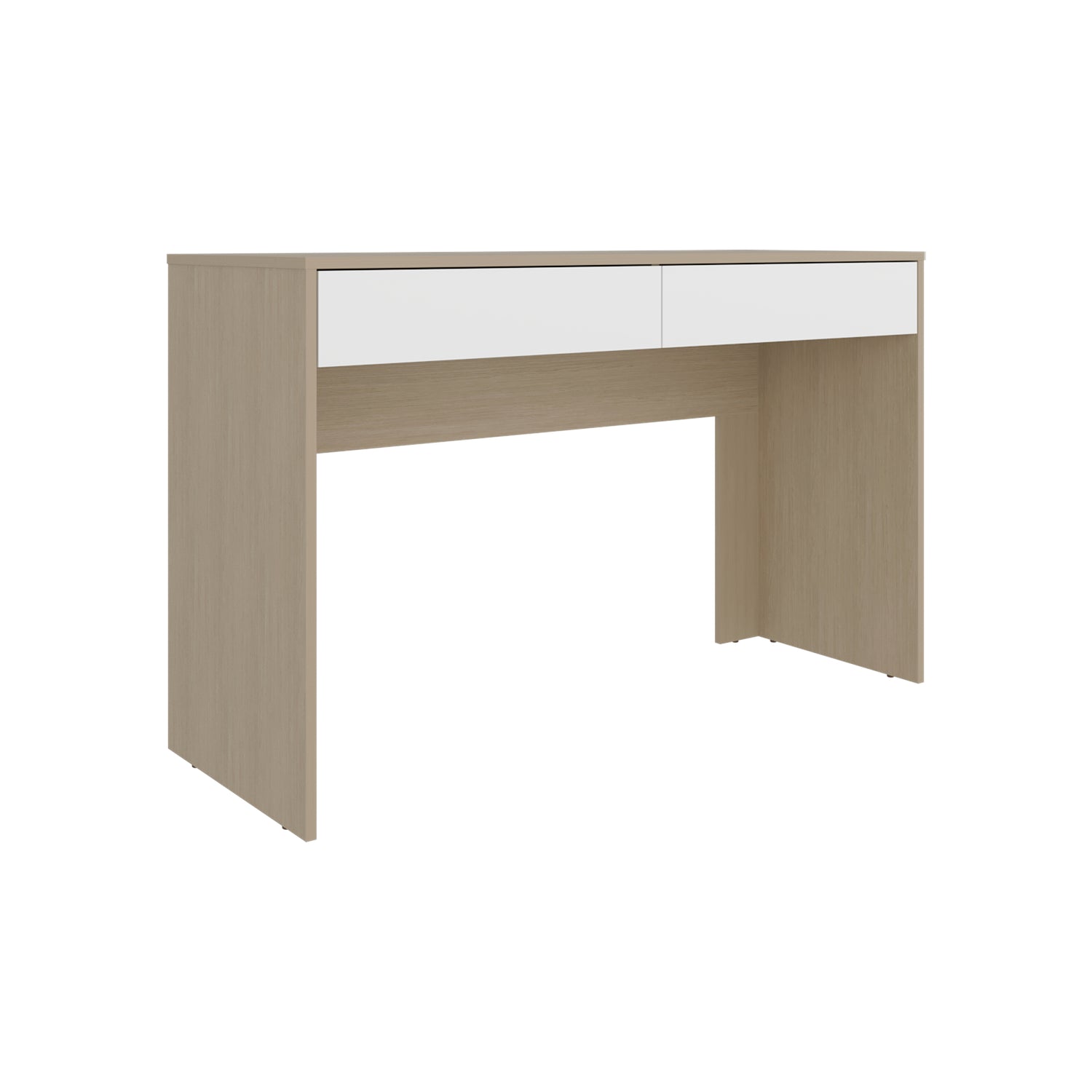 Escritorio Acre Cartagena y Blanco 120.2x75cm Con Dos Cajones - ESCRITORIOS | Bylmo
