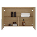 Gabinete de Baño 80 C Fresno 80x50cm Rectangular con Espejo y con Un Entrepaño - GABINETES DE BANHO | Bylmo