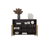 Arrimo Fraktal Fresno 120.3x82cm sin Cajones y con Siete Compartimientos - BIFES Y ARRIMOS | Bylmo