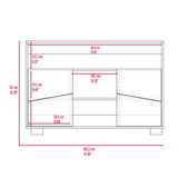 Arrimo Fraktal Fresno 120.3x82cm sin Cajones y con Siete Compartimientos - BIFES Y ARRIMOS | Bylmo