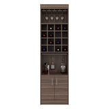 Bar Kava Avellana 51x180cm con Un Cajón y con Dieciséis Portabotellas - BARES | Bylmo