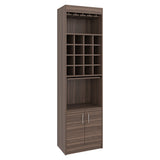 Bar Kava Avellana 51x180cm con Un Cajón y con Dieciséis Portabotellas - BARES | Bylmo