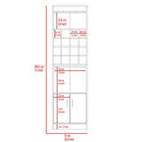Bar Kava Avellana 51x180cm con Un Cajón y con Dieciséis Portabotellas - BARES | Bylmo