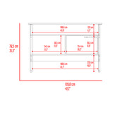 Arrimo Magnum Fresno 120x80cm con Tres Compartimientos y con Patas - BIFES Y ARRIMOS | Bylmo