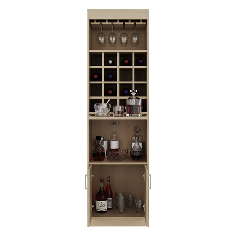 Bar Kava Cartagena 51x180cm con Un Cajón y con Dieciséis Portabotellas - BARES | Bylmo