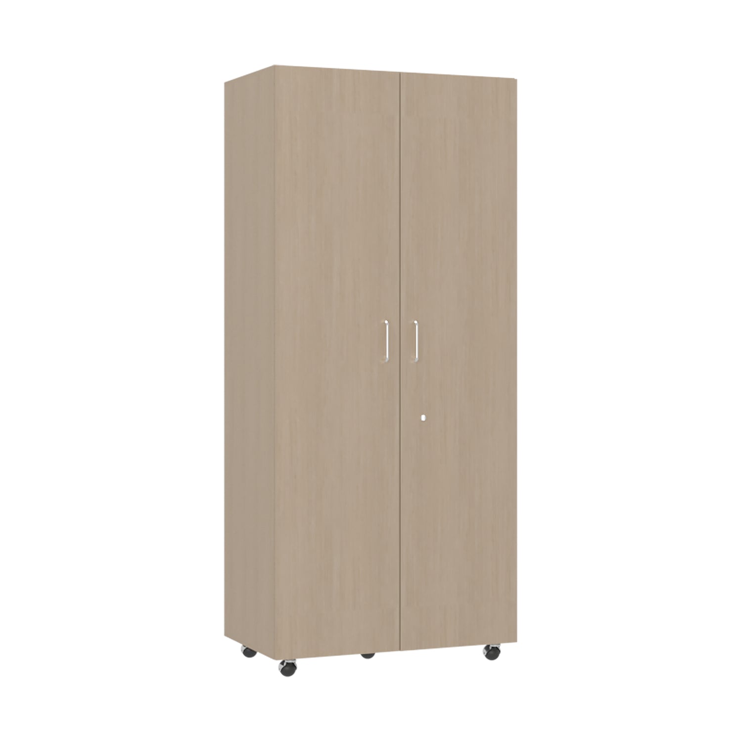 Closet Iko Cartagena y Blanco 80x182.5cm sin Cajones con 2 Entrepaños - CLOSETS | Bylmo