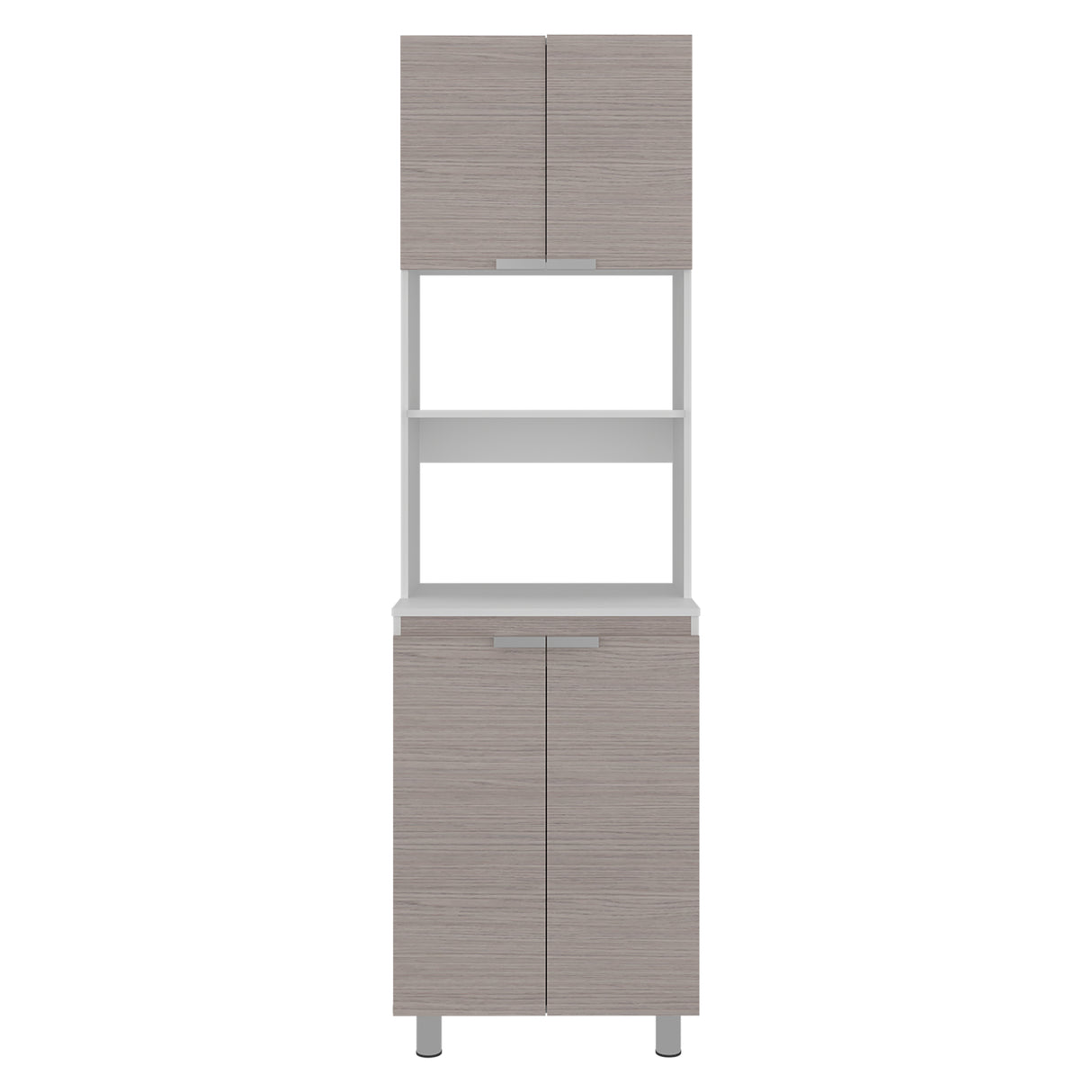 Mueble Microondas Fendi Positano 60x205cm sin Cajones y con Cuatro Puertas - ALACENAS Y MUEBLES MICROONDAS | Bylmo