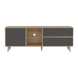 Rack de TV Salem Fresno 158.4x58.4cm para TV Hasta 65 Pulgadas y con Tres Compartimientos - MUEBLES DE TV | Bylmo