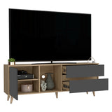 Rack de TV Salem Fresno 158.4x58.4cm para TV Hasta 65 Pulgadas y con Tres Compartimientos - MUEBLES DE TV | Bylmo