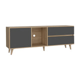 Rack de TV Salem Fresno 158.4x58.4cm para TV Hasta 65 Pulgadas y con Tres Compartimientos - MUEBLES DE TV | Bylmo