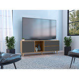 Rack de TV Salem Fresno 158.4x58.4cm para TV Hasta 65 Pulgadas y con Tres Compartimientos - MUEBLES DE TV | Bylmo