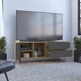 Rack de TV Salem Fresno 158.4x58.4cm para TV Hasta 65 Pulgadas y con Tres Compartimientos - MUEBLES DE TV | Bylmo