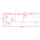 Rack de TV Salem Fresno 158.4x58.4cm para TV Hasta 65 Pulgadas y con Tres Compartimientos - MUEBLES DE TV | Bylmo