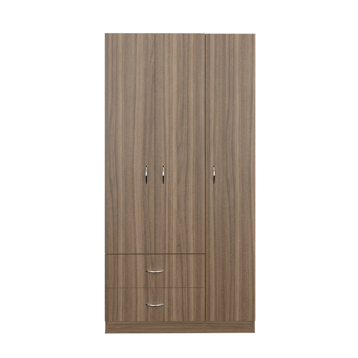 Combo Closet Austral Avellana y Mesa Noche Didi Blanco USB - Bylmo
