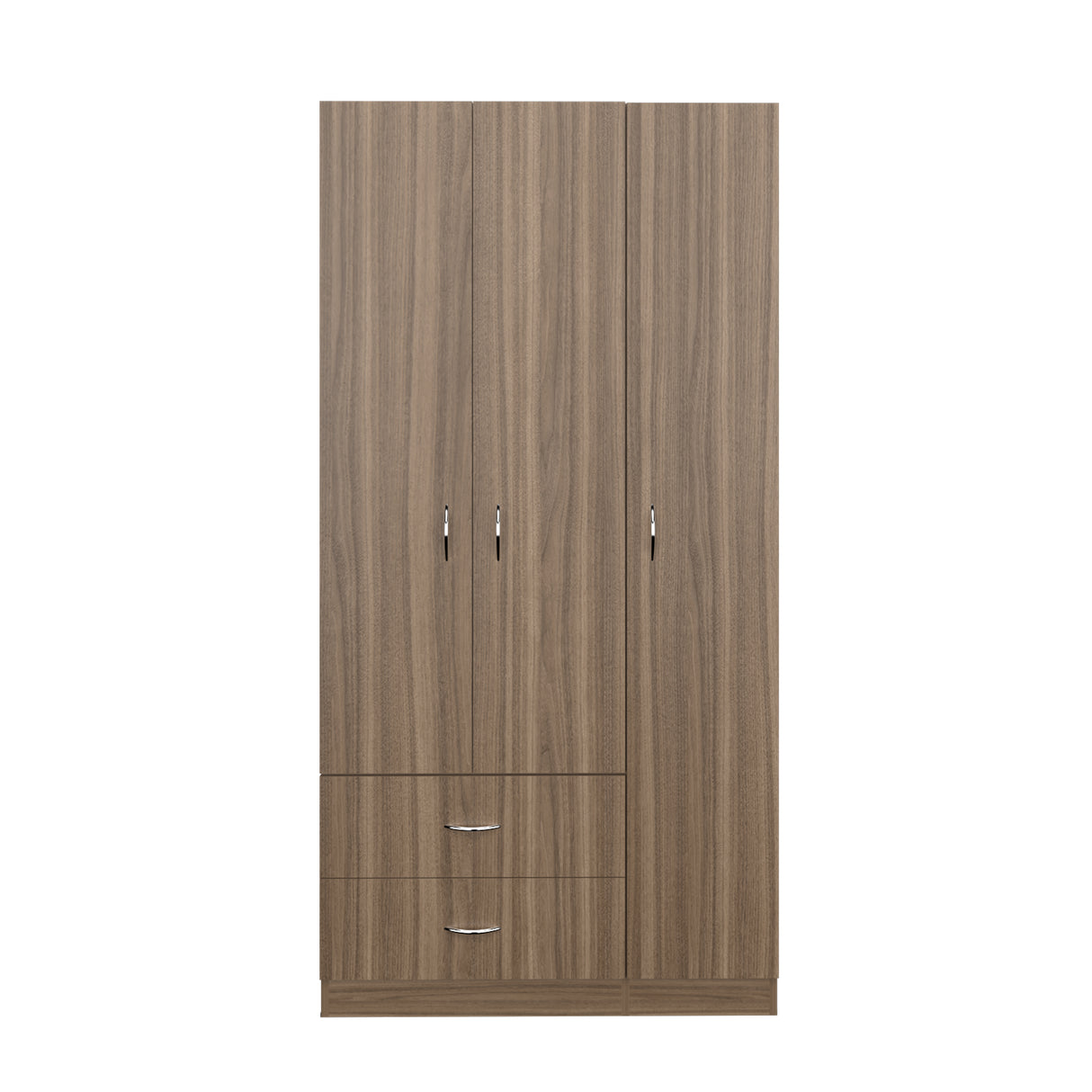 Closet Austral Avellana 90x180cm con 2 Cajones con 3 Entrepaños - CLOSETS | Bylmo