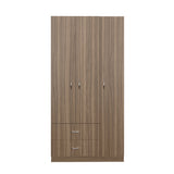 Closet Austral Avellana 90x180cm con 2 Cajones con 3 Entrepaños - CLOSETS | Bylmo