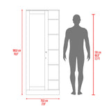 Closet Woman Fresno 70x180.7cm sin Cajones con 9 Entrepaños con Espejo - CLOSETS | Bylmo