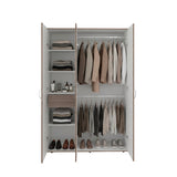 Closet Roko Avellana y Blanco 120x181.9cm con 1 Cajones con 4 Entrepaños - CLOSETS | Bylmo