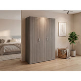 Closet Roko Avellana y Blanco 120x181.9cm con 1 Cajones con 4 Entrepaños - CLOSETS | Bylmo