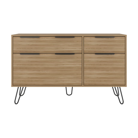 Cómoda Concept Fresno 120x74cm De Dos Hileras con Dos Cajones - CAJONERAS Y COMODAS | Bylmo