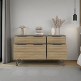 Cómoda Concept Fresno 120x74cm De Dos Hileras con Dos Cajones - CAJONERAS Y COMODAS | Bylmo