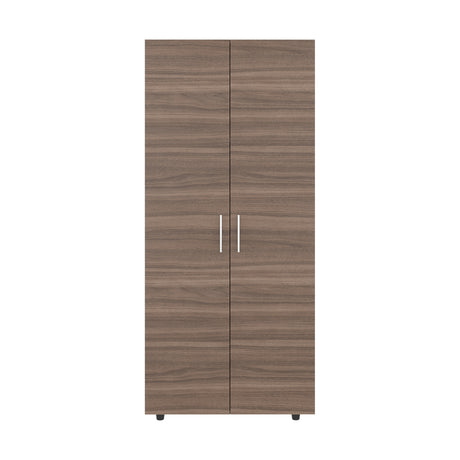 Closet Hogar Avellana y Blanco 80x180.5cm con Dos Puertas - CLOSETS | Bylmo
