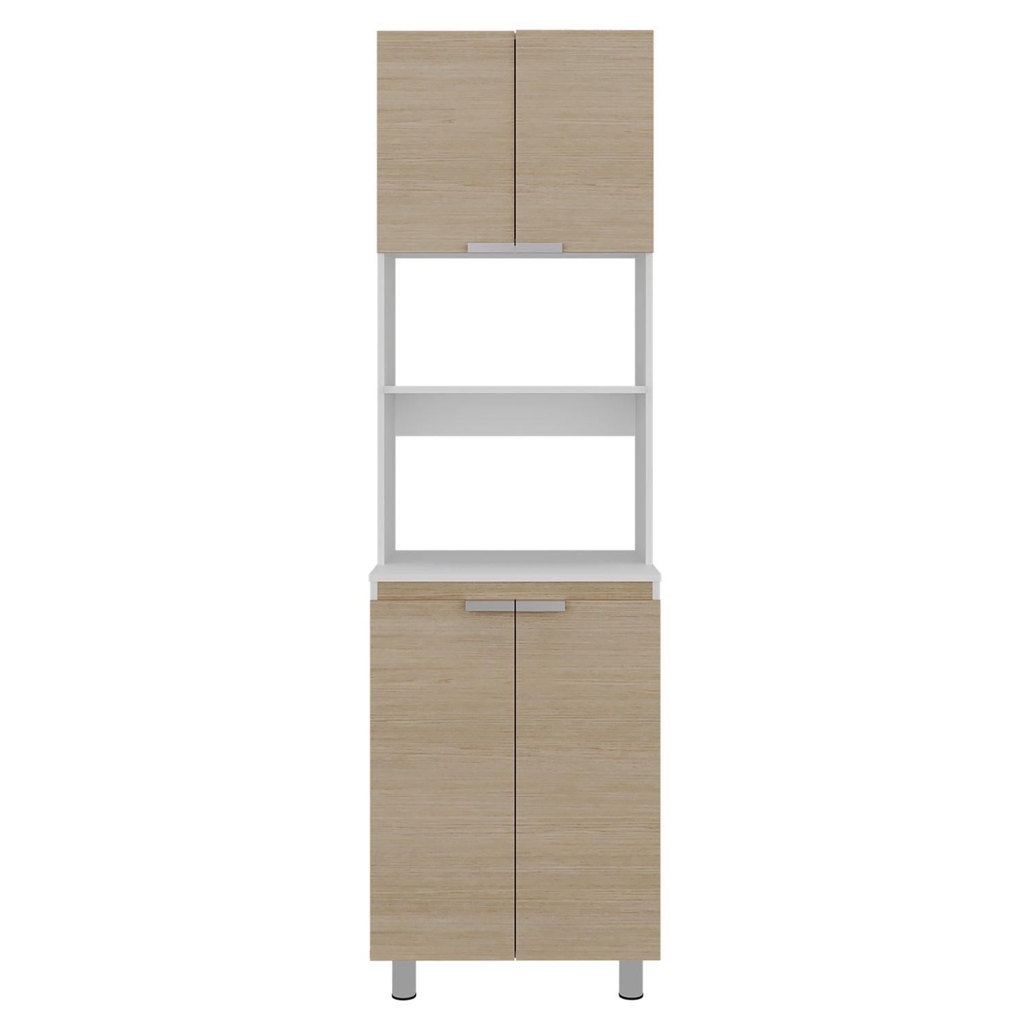 Módulo Microondas Fendi Cartagena 60x205cm sin Cajones y con Cuatro Puertas - ALACENAS Y MUEBLES MICROONDAS | Bylmo