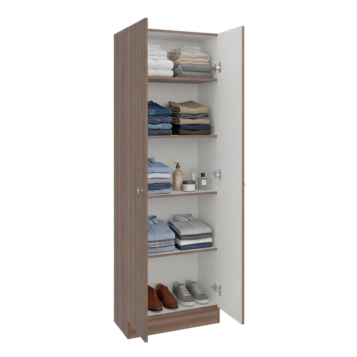 Closet Home Avellana 60x180cm con Dos Puertas - CLOSETS | Bylmo