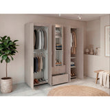 Closet Bariloche Blanco Positano 170.3x180cm con Seis Puertas y con Dos Cajones - CLOSETS | Bylmo