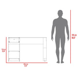 Escritorio Home Compacto Positano 47.3x120.2x75.6cm 1 Cajón - ESCRITORIOS | Bylmo