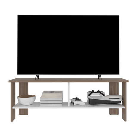 Mesa para TV Navia Avellana 120.3x42.1cm para TV Hasta 50 pulgadas - MUEBLES DE TV | Bylmo