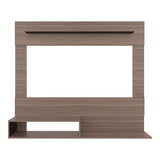 Panel de TV Flotante Baijing Avellana y Wengue 160x137cm Para TV Hasta 70 Pulgadas - MUEBLES DE TV | Bylmo