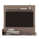 Panel de TV Flotante Baijing Avellana y Wengue 160x137cm Para TV Hasta 70 Pulgadas - MUEBLES DE TV | Bylmo