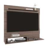 Panel de TV Flotante Baijing Avellana y Wengue 160x137cm Para TV Hasta 70 Pulgadas - MUEBLES DE TV | Bylmo