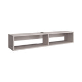 Rack de TV Flotante Gris Positano 150x26.5cm Para TV Hasta 65 Pulgadas con Ranuras para Cables - MUEBLES DE TV | Bylmo