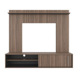 Panel de TV Bigaf Avellana y Wengue 145.6x38cm Para TV Hasta 60 Pulgadas Flotante - MUEBLES DE TV | Bylmo