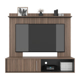 Panel de TV Bigaf Avellana y Wengue 145.6x38cm Para TV Hasta 60 Pulgadas Flotante - MUEBLES DE TV | Bylmo