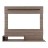Panel de TV Beijing Avellana y Wengue 140x120cm Para TV Hasta 55 Pulgadas con Cinco Compartimientos - MUEBLES DE TV | Bylmo