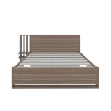 Combo Base Cama Vance Avellana y Mesa Noche Clay Fresno - Bylmo