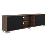 Rack de TV Classic Avellana y Wengue 180x52.5cm para TV Hasta 70" Pulgadas con Cuatro Compartimientos - MUEBLES DE TV | Bylmo