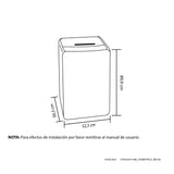 Lavadora Haceb Gris 52.3x89.8cm Para 8 Kilos con 6 Funciones Preconfiguradas - LAVADORAS Y SECADORAS | Bylmo