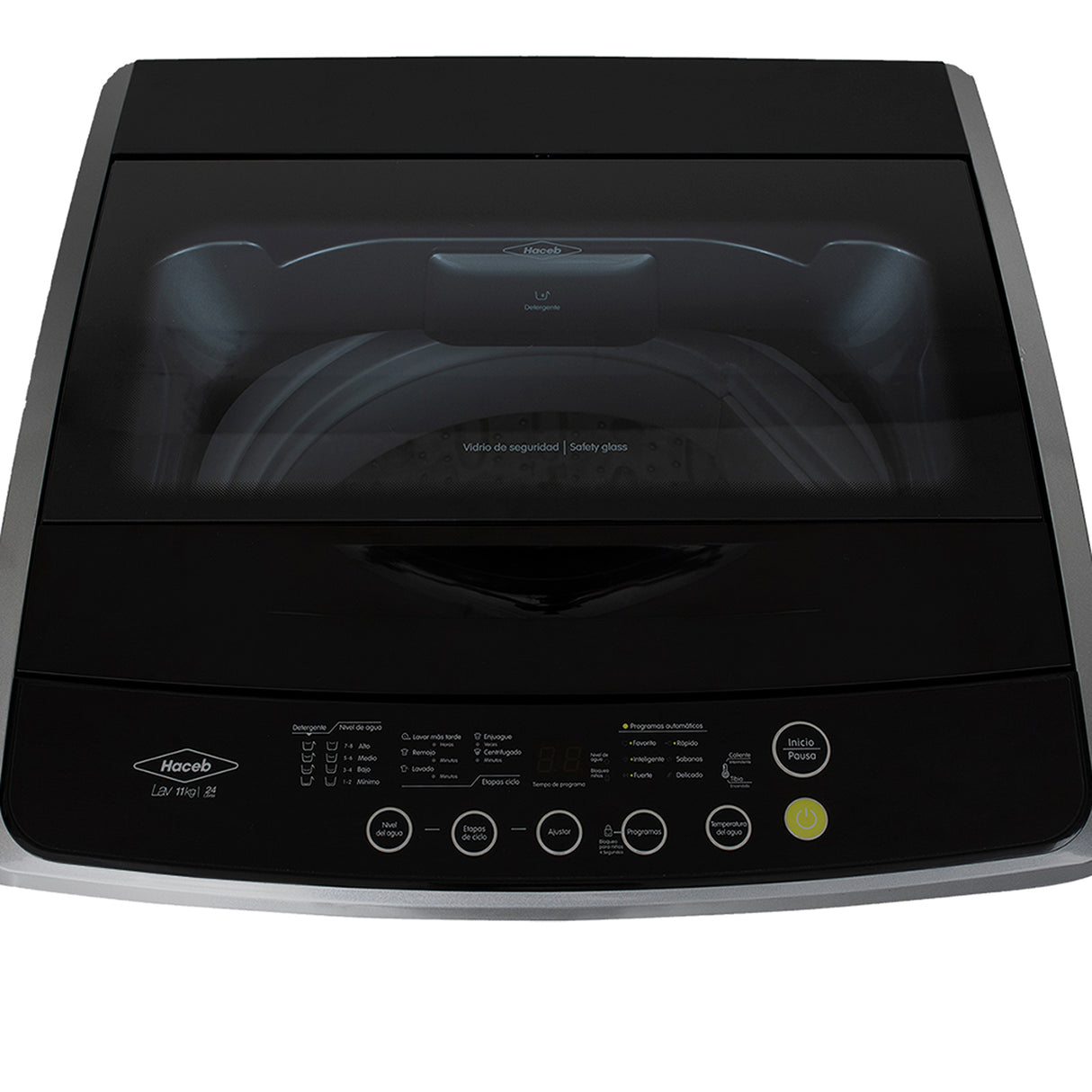 Lavadora Haceb Gris 61.2x95.2cm Para 11 Kilos con 6 Funciones Preconfiguradas - LAVADORAS Y SECADORAS | Bylmo