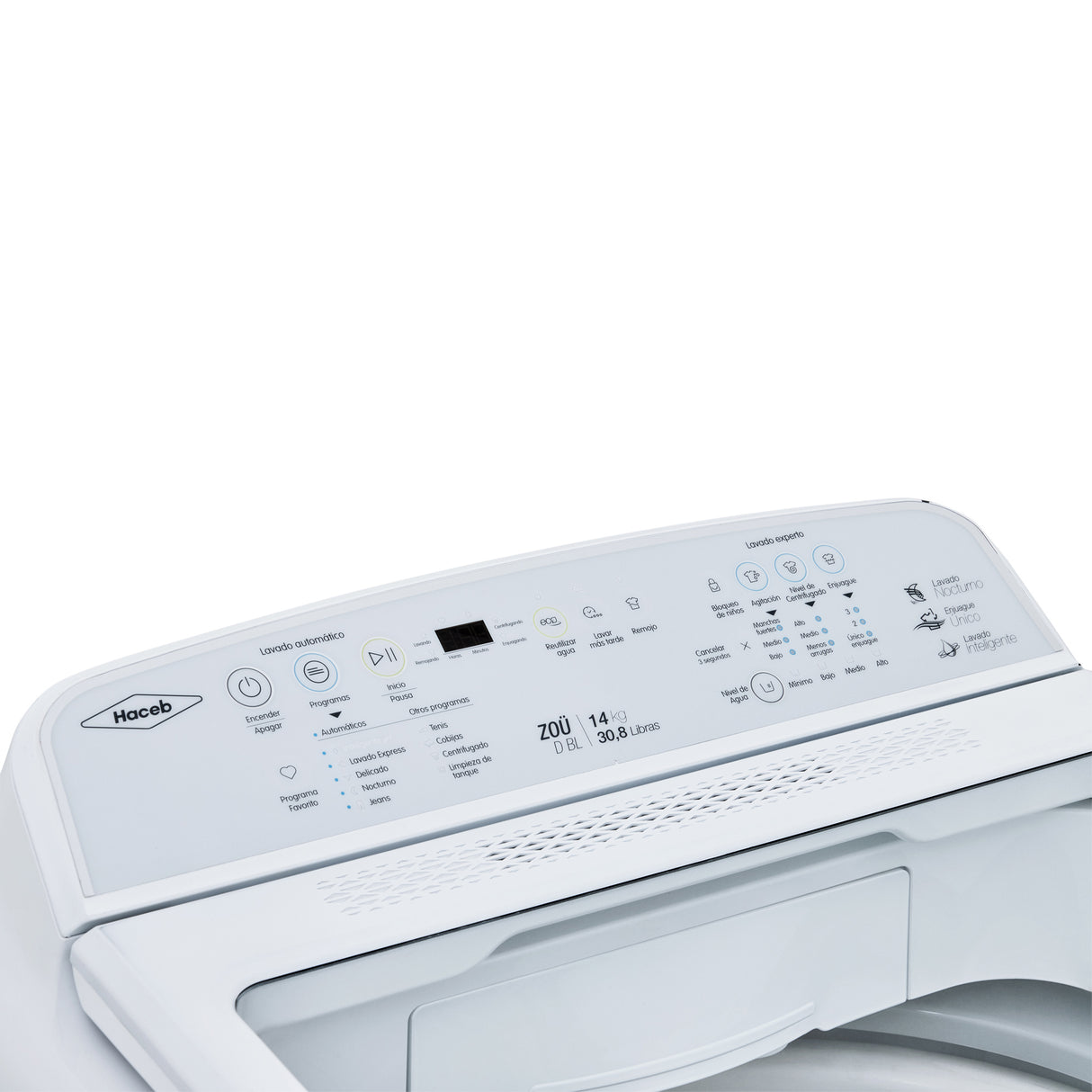 Lavadora Haceb Blanco 62x107cm Para 14 Kilos con 30 Funciones Preconfiguradas - LAVADORAS Y SECADORAS | Bylmo