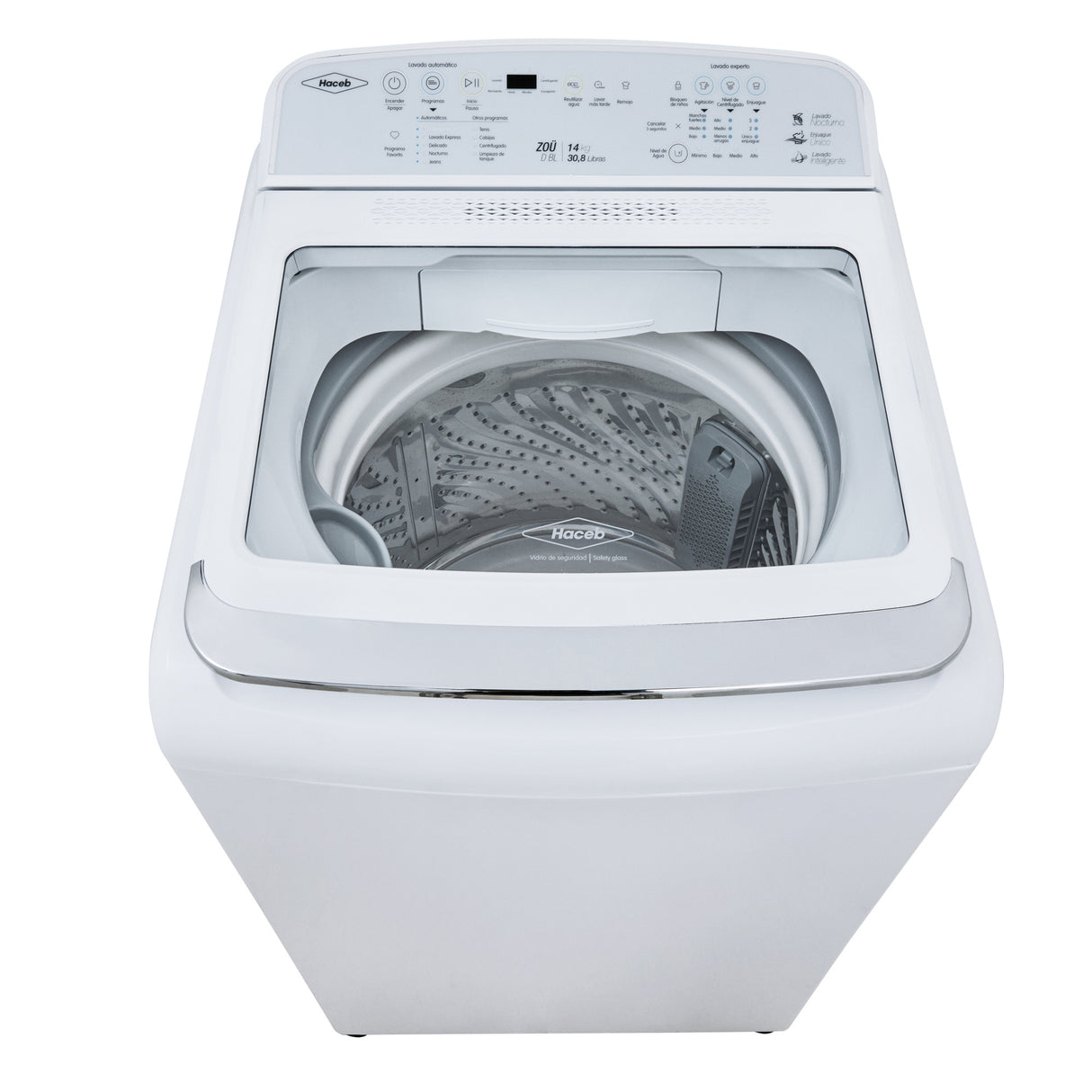 Lavadora Haceb Blanco 62x107cm Para 14 Kilos con 30 Funciones Preconfiguradas - LAVADORAS Y SECADORAS | Bylmo