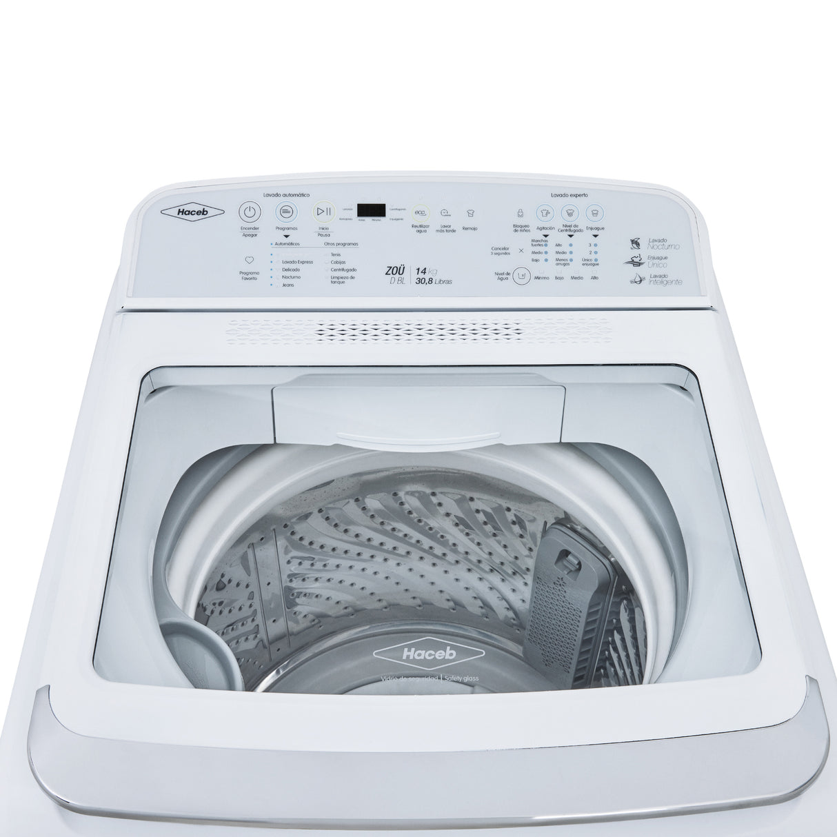 Lavadora Haceb Blanco 62x107cm Para 14 Kilos con 30 Funciones Preconfiguradas - LAVADORAS Y SECADORAS | Bylmo